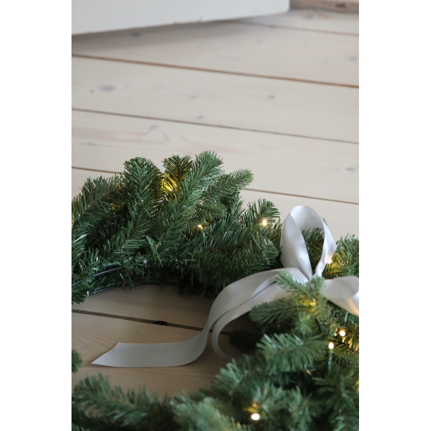 Markslöjd 706541 - LED Buiten kerstkrans VINTRA LED/3W/3xAA Ø 60 cm IP44 warm wit