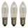 Markslöjd 8264 - SET 3x Heavy-duty Kerst lamp TOPPLAMPA E10/3W/55V