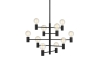 Markslöjd - Hanglamp aan vaste hanger PARIS 10x E27 / 60W / 230V