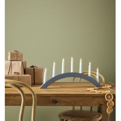 Markslöjd - Kerstkandelaar ATLE 7x E10 / 3W / 230V