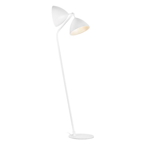 Markslöjd - Witte Dimbare vloerlamp DAGMAR 2x E27 / 40W / 230V