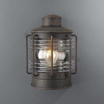 Massive 15277/86/10 - Buiten wandlamp NEW HAVEN 1xE27/60W antiek bruin