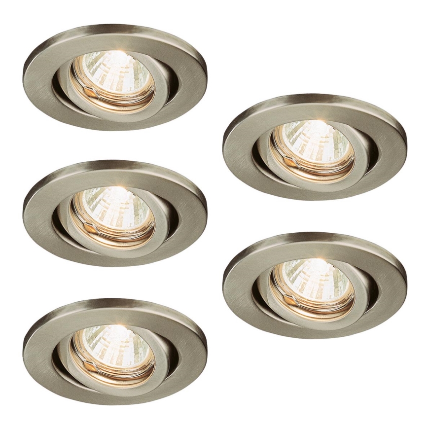 Massive 72810/65/17 - SET 5x Badkamer inbouwspot MIRA 5xGU4/20W/230V/12V