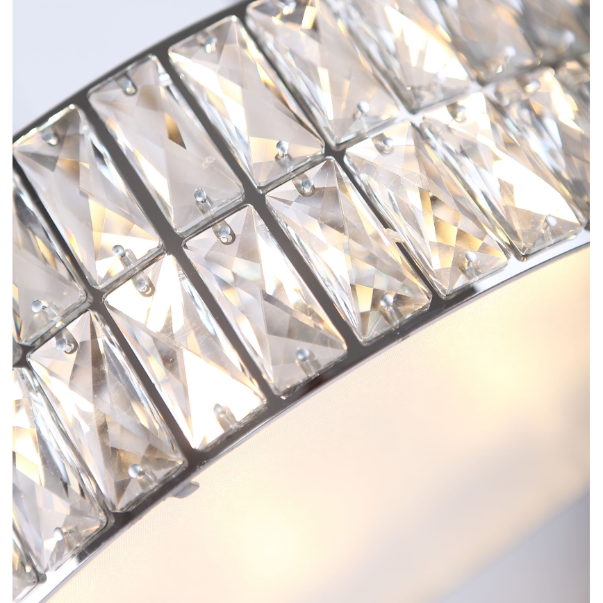 MAXLIGHT C0122 - Plafondlamp DIAMANTE 6xG9/42W/230V diameter 46 cm glanzend chroom