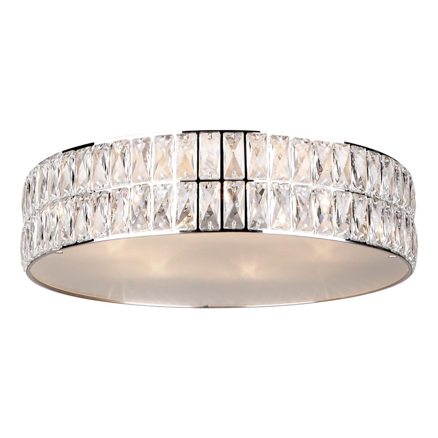 MAXLIGHT C0122 - Plafondlamp DIAMANTE 6xG9/42W/230V diameter 46 cm glanzend chroom