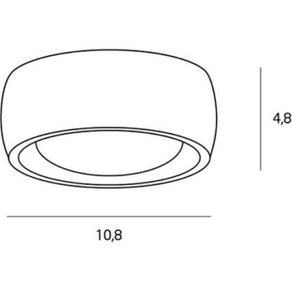 MAXLIGHT C0135 - LED Badkamer plafondlamp KODAK LED/8W/230V diameter 10,8 cm IP44 wit