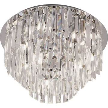 MAXLIGHT C0137 - Plafondlamp MONACO 15xG9/40W/230V diameter 60 cm glanzend chroom