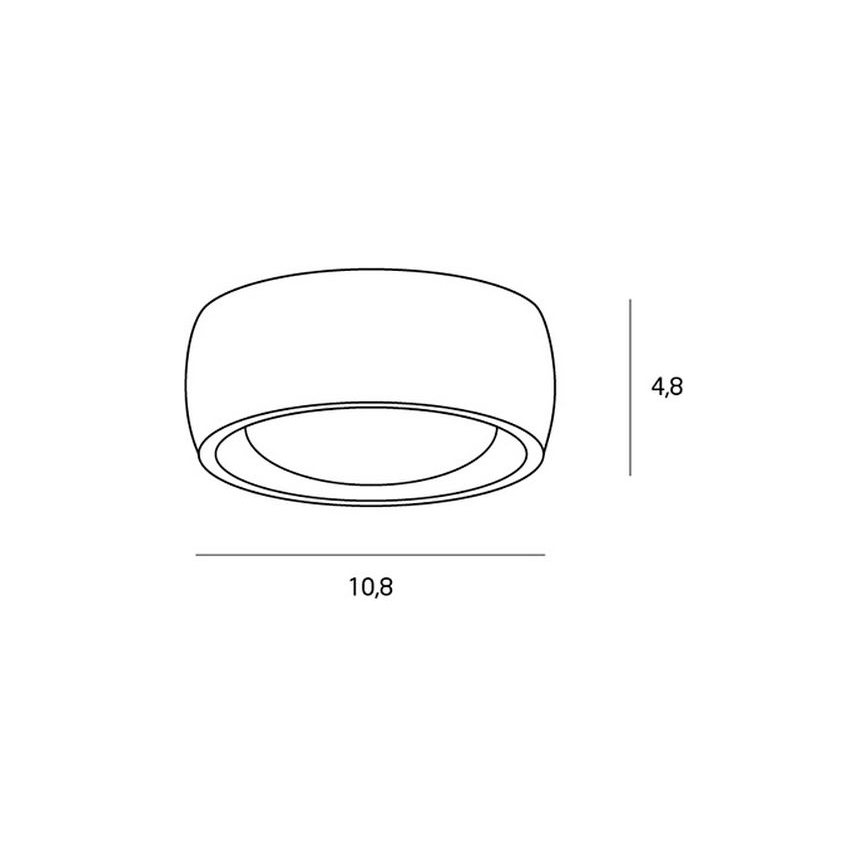 MAXLIGHT C0204 - LED Badkamer plafondlamp KODAK LED/8W/230V diameter 10,8 cm IP44 zwart
