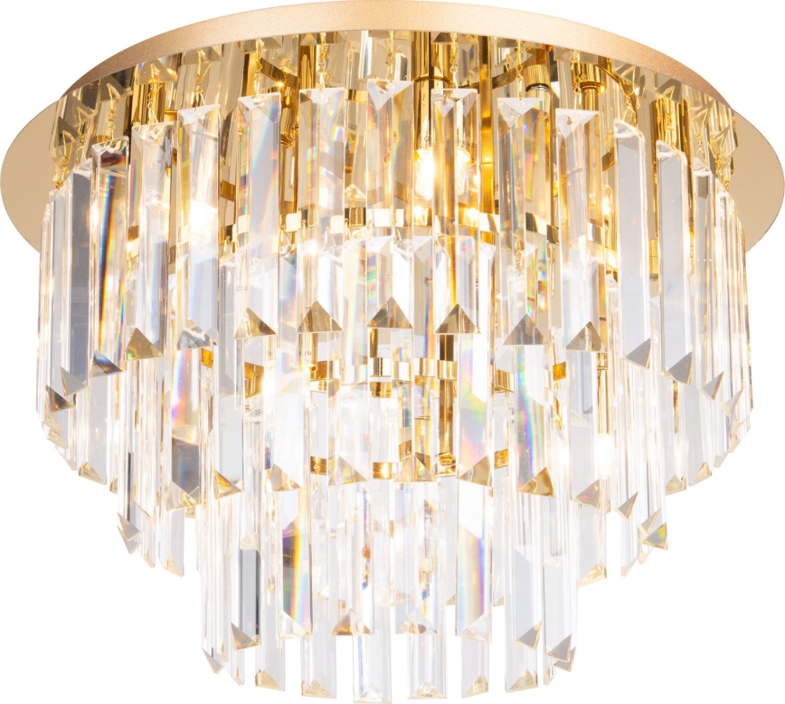 MAXLIGHT C0205 - Plafondlamp MONACO 9xG9/40W/230V diameter 42 cm goud