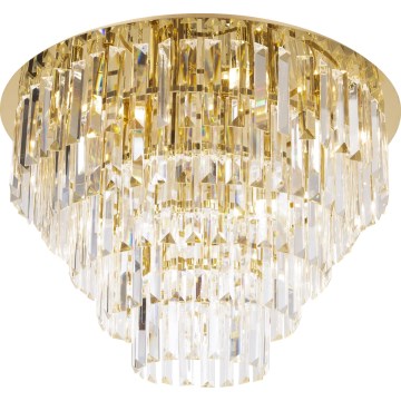 MAXLIGHT C0224 - Plafondlamp MONACO 16xG9/40W/230V diameter 80 cm goud