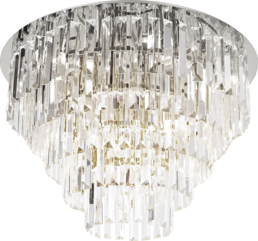 MAXLIGHT C0225 - Plafondlamp MONACO 16xG9/40W/230V diameter 80 cm glanzend chroom