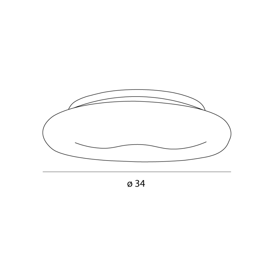MAXLIGHT C0233 - LED Plafondlamp DUO LED/10W/230V diameter 34 cm wit