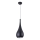 MAXLIGHT P0233 - Hanglamp aan een koord DROP 1xE27/40W/230V diameter 20 cm zwart