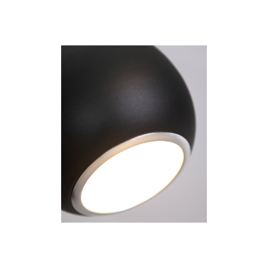 MAXLIGHT P0233 - Hanglamp aan een koord DROP 1xE27/40W/230V diameter 20 cm zwart