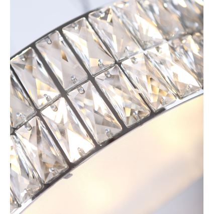 MAXLIGHT P0236 - Hanglamp aan een koord DIAMANTE 5xG9/42W/230V diameter 38 cm glanzend chroom