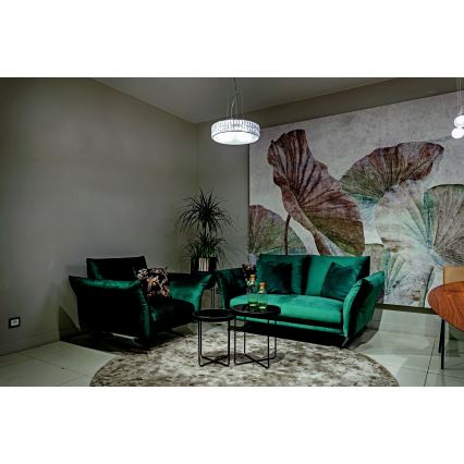 MAXLIGHT P0238 - Hanglamp aan een koord DIAMANTE 6xG9/42W/230V diameter 46 cm glanzend chroom