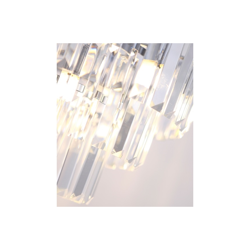 MAXLIGHT P0259 - Hanglamp aan een koord MONACO 9xG9/40W/230V diameter 42 cm glanzend chroom