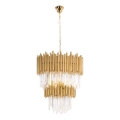 MAXLIGHT P0283 - Hanglamp aan een ketting VOGUE 16xE14/40W/230V diameter 60 cm goud