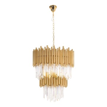 MAXLIGHT P0283 - Hanglamp aan een ketting VOGUE 16xE14/40W/230V diameter 60 cm goud