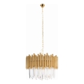 MAXLIGHT P0284 - Hanglamp aan een ketting VOGUE 12xE14/40W/230V diameter 60 cm goud