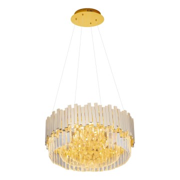 MAXLIGHT P0368 - Hanglamp aan een koord TREND 8xE14/40W/230V diameter 45 cm goud