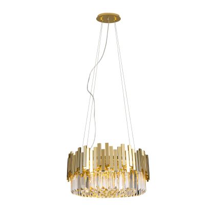 MAXLIGHT P0368 - Hanglamp aan een koord TREND 8xE14/40W/230V diameter 45 cm goud