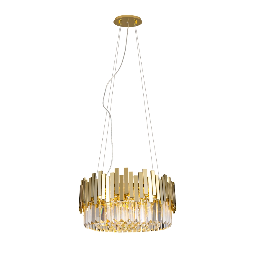 MAXLIGHT P0368 - Hanglamp aan een koord TREND 8xE14/40W/230V diameter 45 cm goud