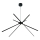 MAXLIGHT P0412 - LED Hanglamp aan een koord SPIN LED/33W/230V zwart