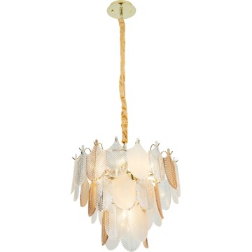 MAXLIGHT P0417 - Hanglamp aan een ketting ARWENA 7xE14/40W/230V diameter 50 cm goud