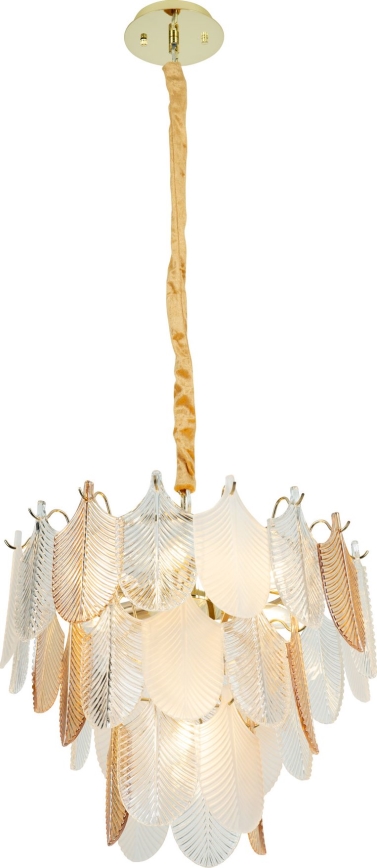 MAXLIGHT P0417 - Hanglamp aan een ketting ARWENA 7xE14/40W/230V diameter 50 cm goud