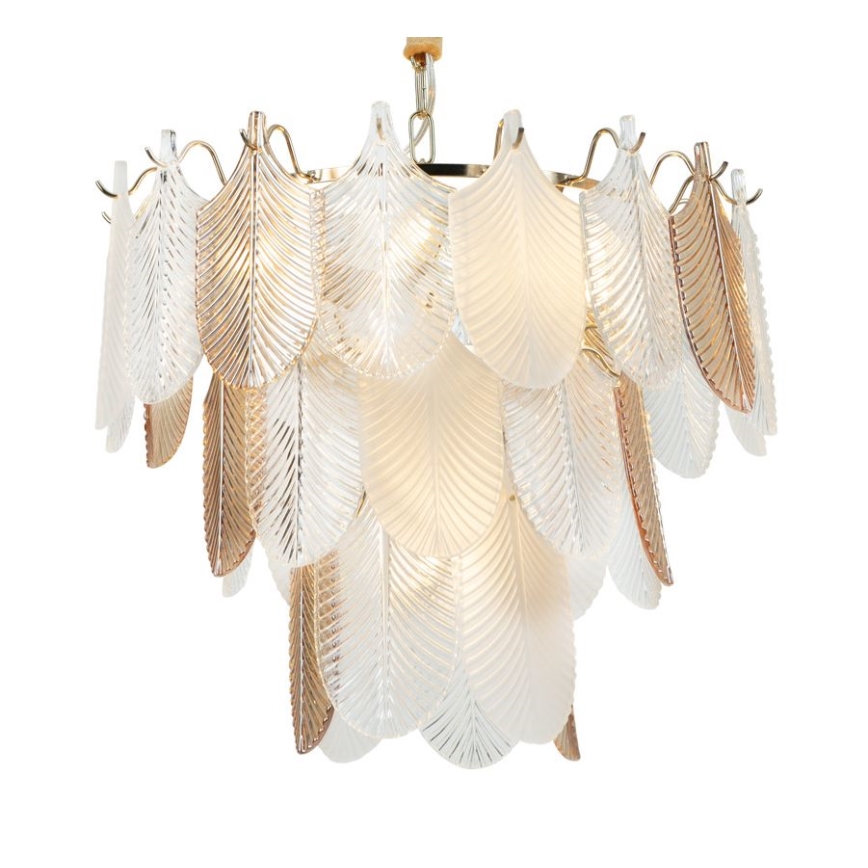 MAXLIGHT P0417 - Hanglamp aan een ketting ARWENA 7xE14/40W/230V diameter 50 cm goud