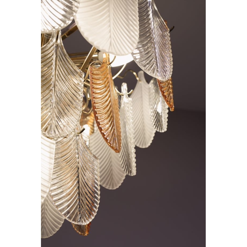 MAXLIGHT P0418 - Hanglamp aan een ketting ARWENA 15xE14/40W/230V diameter 80 cm goud