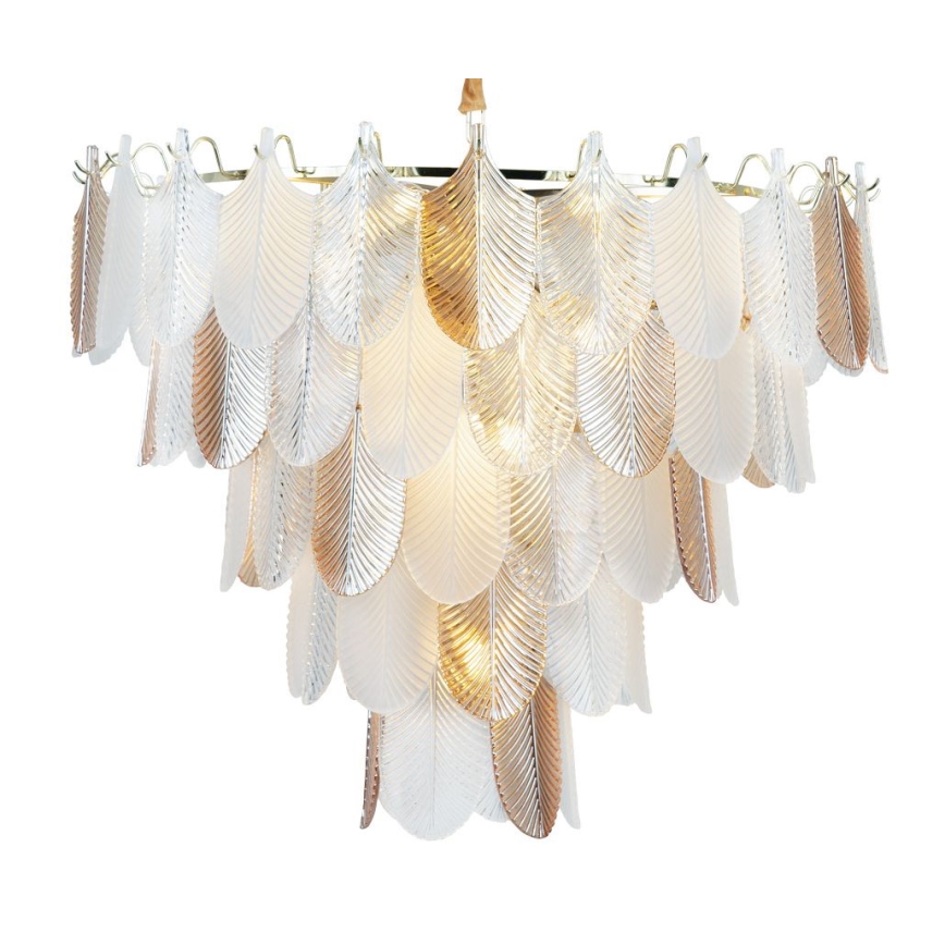 MAXLIGHT P0418 - Hanglamp aan een ketting ARWENA 15xE14/40W/230V diameter 80 cm goud
