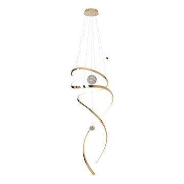 MAXLIGHT P0427D - Dimbare LED hanglamp aan een koord RITZ LED/100W/230V diameter 60 cm CRI 90 goud