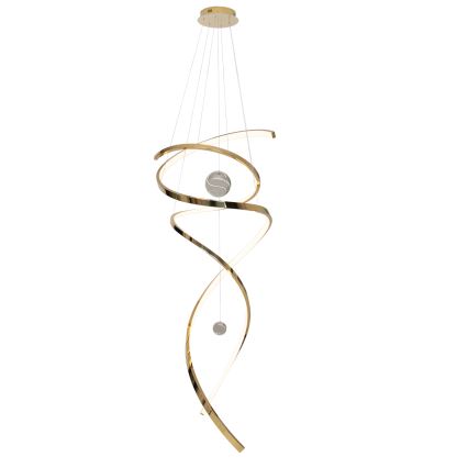 MAXLIGHT P0427D - Dimbare LED hanglamp aan een koord RITZ LED/100W/230V diameter 60 cm CRI 90 goud