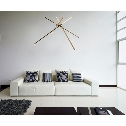 MAXLIGHT P0457 - LED Hanglamp aan een koord SPIN LED/33W/230V goud