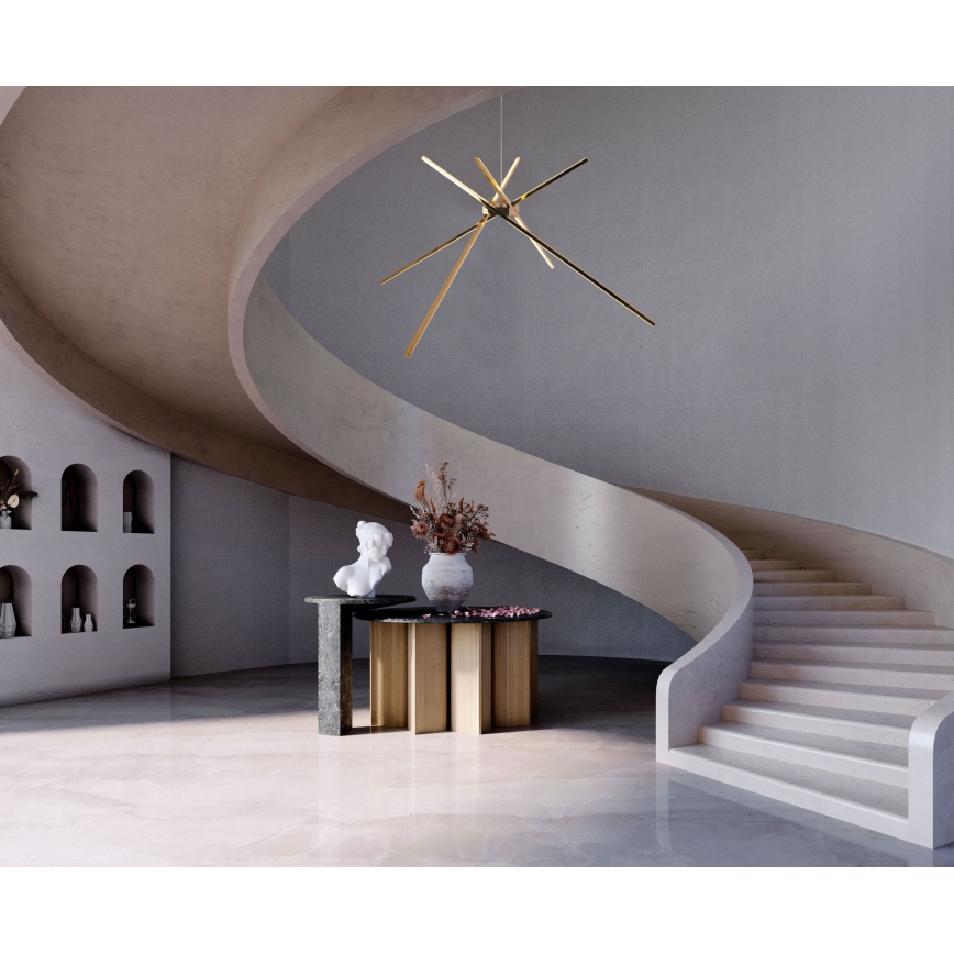 MAXLIGHT P0457 - LED Hanglamp aan een koord SPIN LED/33W/230V goud