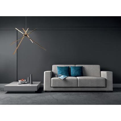 MAXLIGHT P0457 - LED Hanglamp aan een koord SPIN LED/33W/230V goud