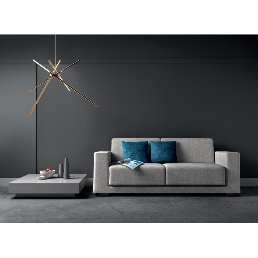 MAXLIGHT P0457 - LED Hanglamp aan een koord SPIN LED/33W/230V goud