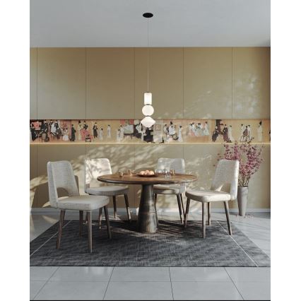 MAXLIGHT P0468 - LED Hanglamp aan een koord AKIKO LED/23W/230V diameter 20 cm wit