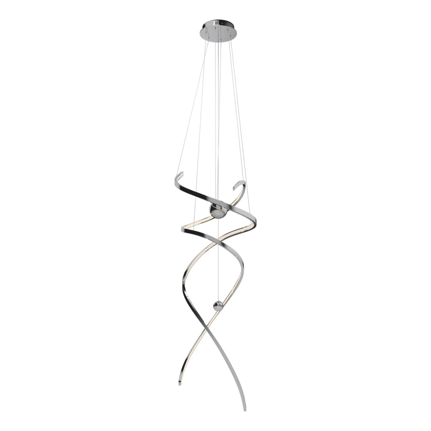 MAXLIGHT P0482D - Dimbare LED hanglamp aan een koord RITZ LED/100W/230V diameter 60 cm CRI 90 glanzend chroom