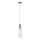 MAXLIGHT P0510 - Hanglamp aan een koord CAMPANILA 1xE27/40W/230V diameter 10 cm messing/beige