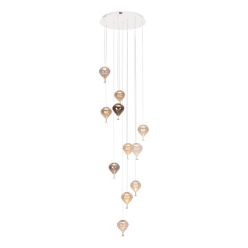 MAXLIGHT P0526D - Dimbare LED hanglamp aan een koord PALLONCINI 11xLED/6W/230V diameter 45 cm doorzichtig/beige/gerookt