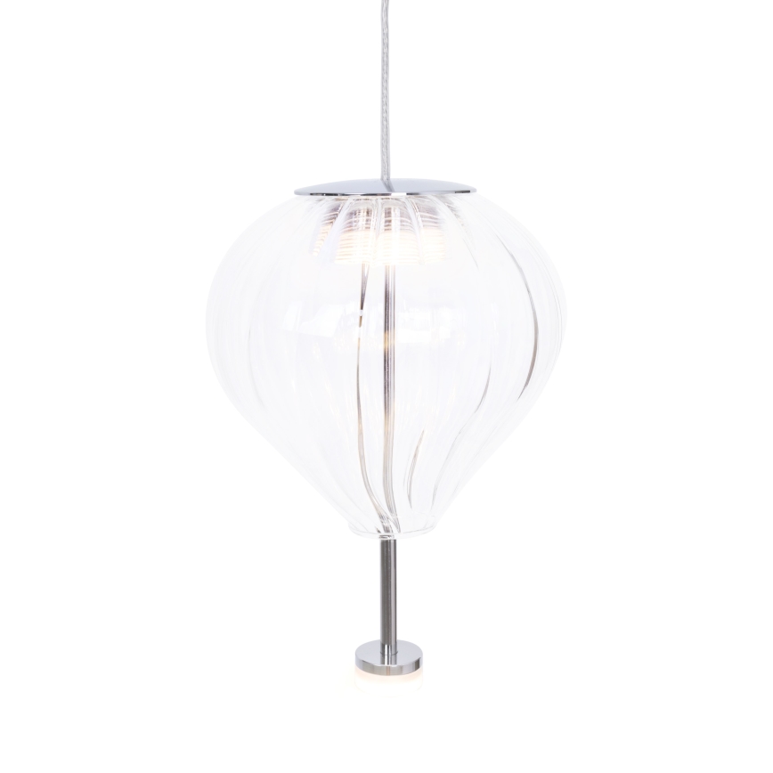 MAXLIGHT P0527 - LED Hanglamp aan een koord PALLONCINI 2xLED/3W/230V diameter 12 cm doorzichtig