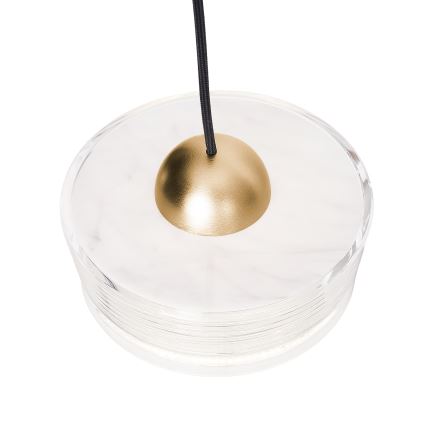 MAXLIGHT P0542 - LED Hanglamp aan een koord LIPARI LED/6W/230V diameter 16 cm doorzichtig