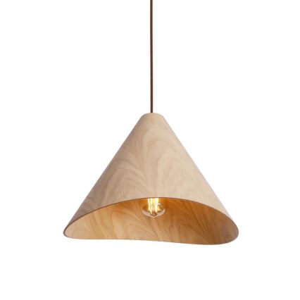 MAXLIGHT P0547 - Hanglamp aan een koord SAKURA 1xE27/60W/230V diameter 33,5 cm eiken