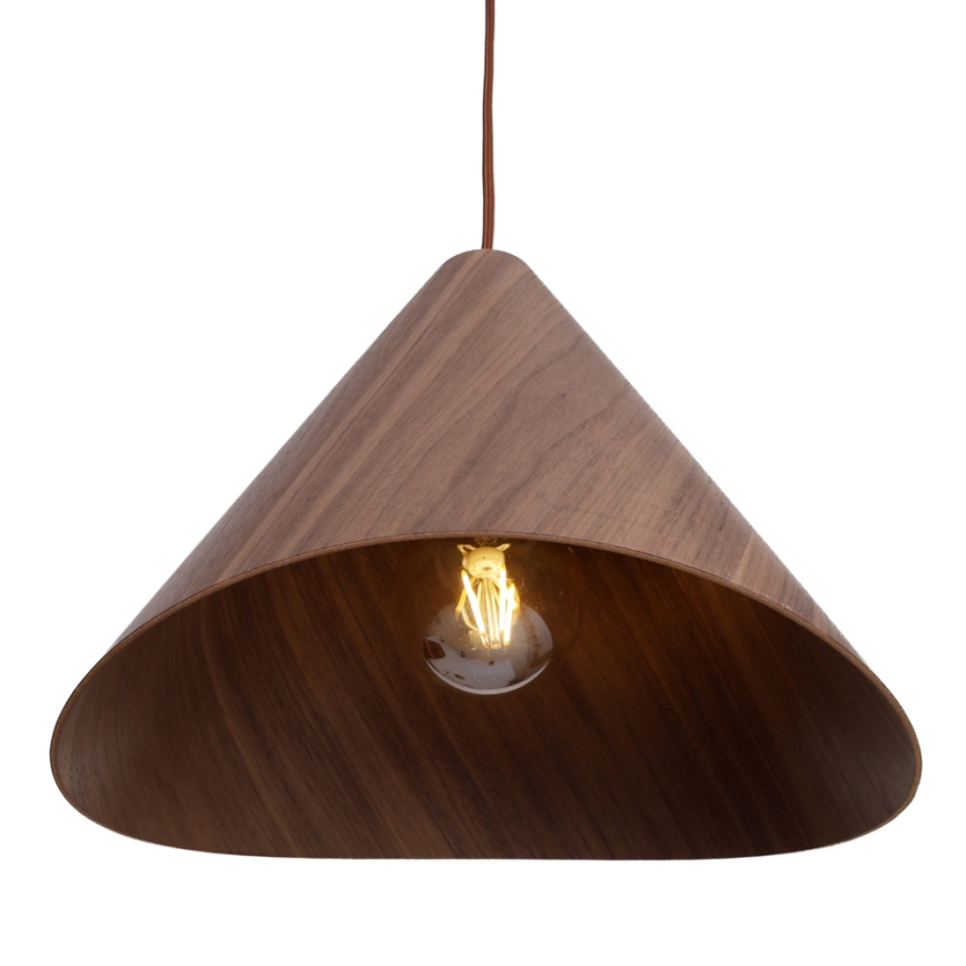 MAXLIGHT P0548 - Hanglamp aan een koord SAKURA 1xE27/60W/230V diameter 33,5 cm walnoot