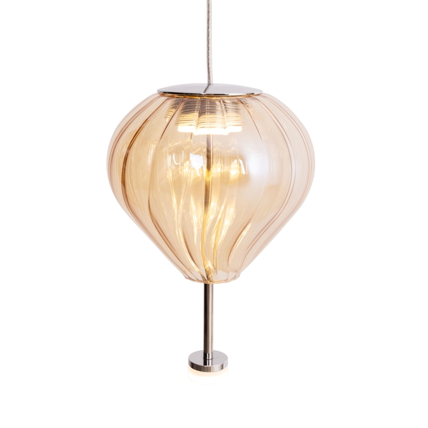 MAXLIGHT P0575 - LED Hanglamp aan een koord PALLONCINI 2xLED/3W/230V diameter 12 cm beige