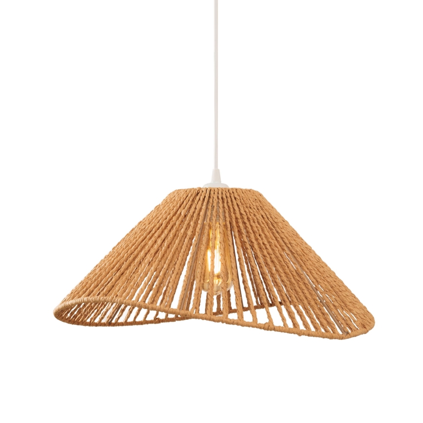 MAXLIGHT P0577 - Hanglamp aan een koord AMALFI 1xE27/15W/230V diameter 45 cm beige