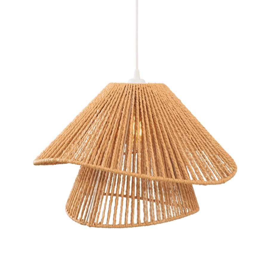 MAXLIGHT P0578 - Hanglamp aan een koord AMALFI 1xE27/15W/230V diameter 45 cm beige